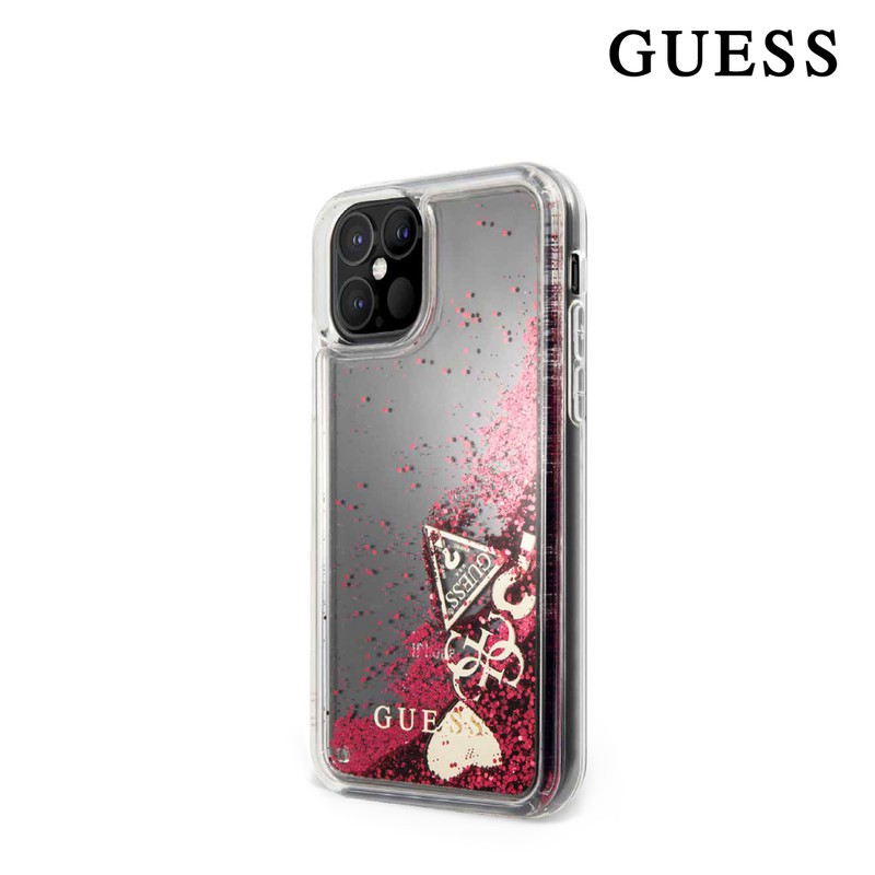 Guess Liquid Glitter Charms Raspberry -
Case IPhone 12 / 12 Pro / 12 Pro Max