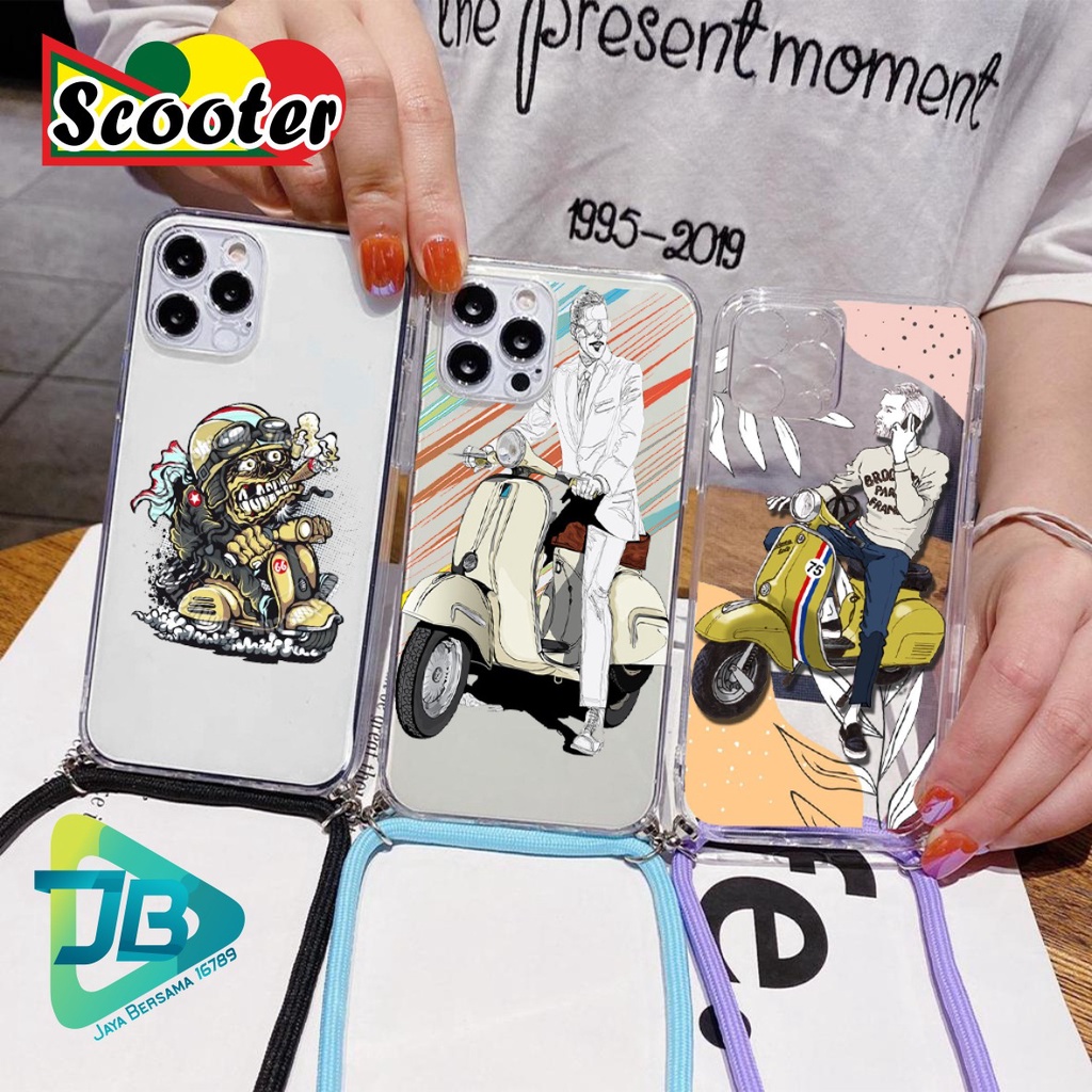 SOFTCASE SLINGCASE LANYARD BENING SCOOTER INFINIX NOTE 8 HOT 9 PLAY X680 X682 10 LITE JB4721