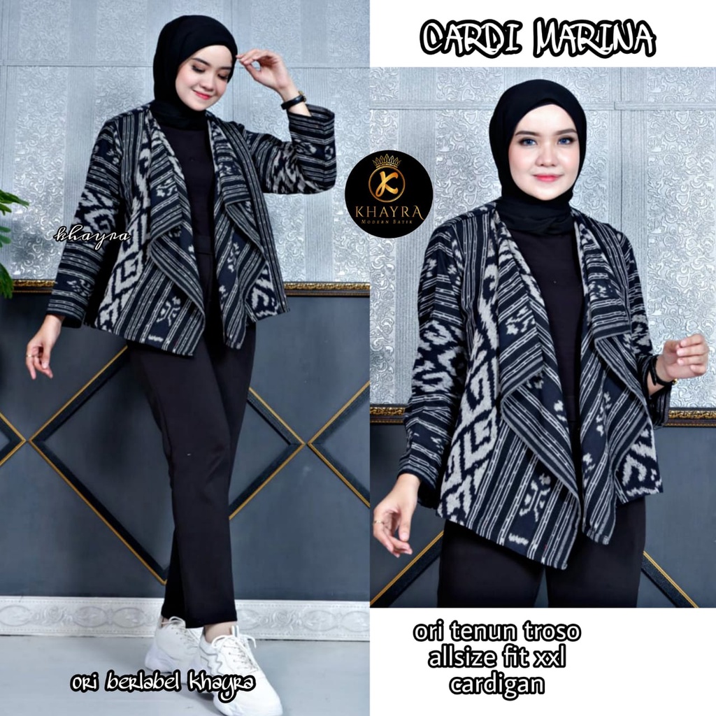 Cardi marina ori tenun troso outer trendy