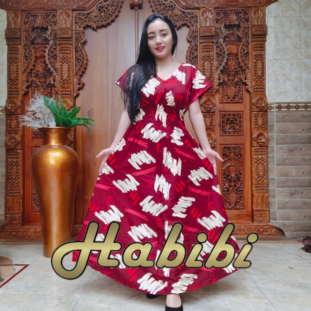 Dress Mozza Mayumi Rayon Super Premium Motif Terbaru Busui Moza Casual Bahan Adem Daster Panjang Len