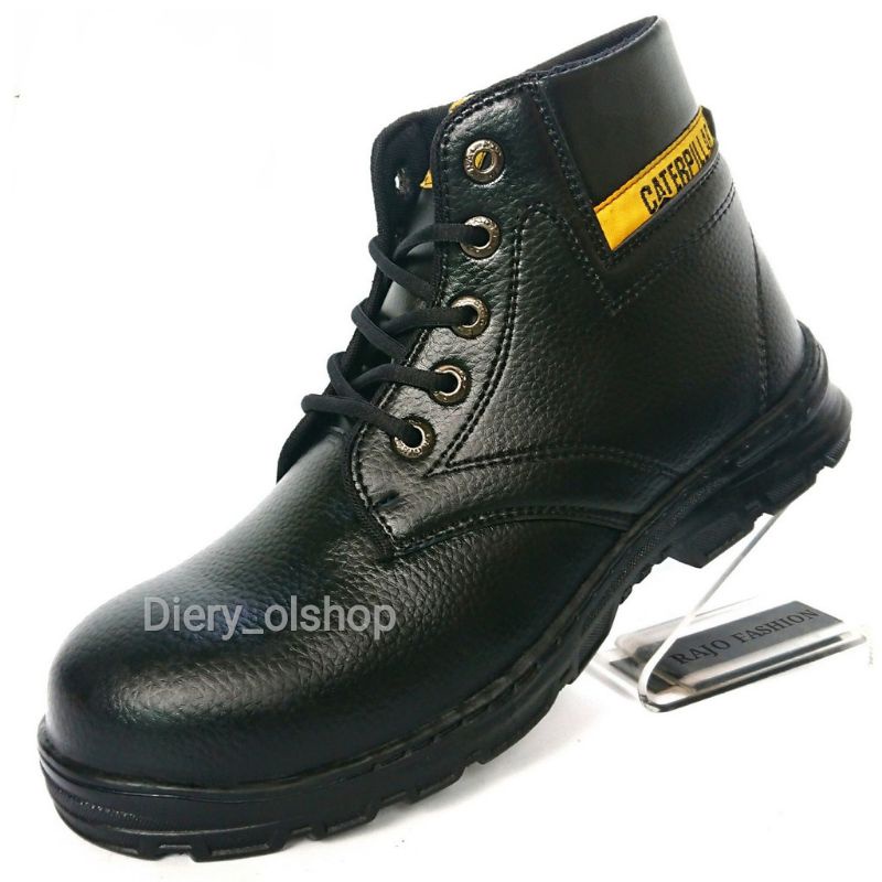 Sepatu Safety Caterpillarr ujung besi, sepatu safety termurah terlaris