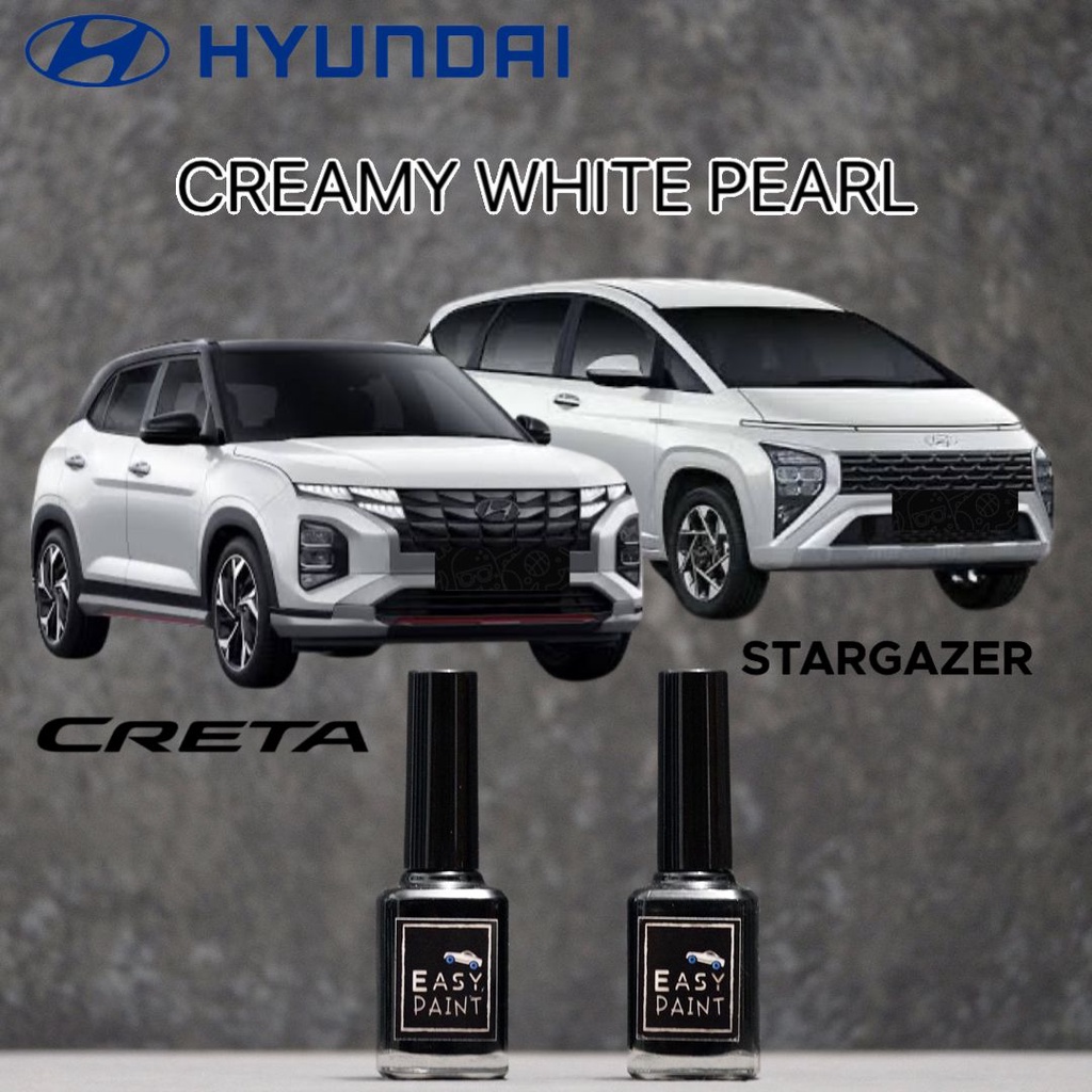 Cat Oles Creamy White Pearl Hyundai Stargazer Creta Putih Mutiara 15ml