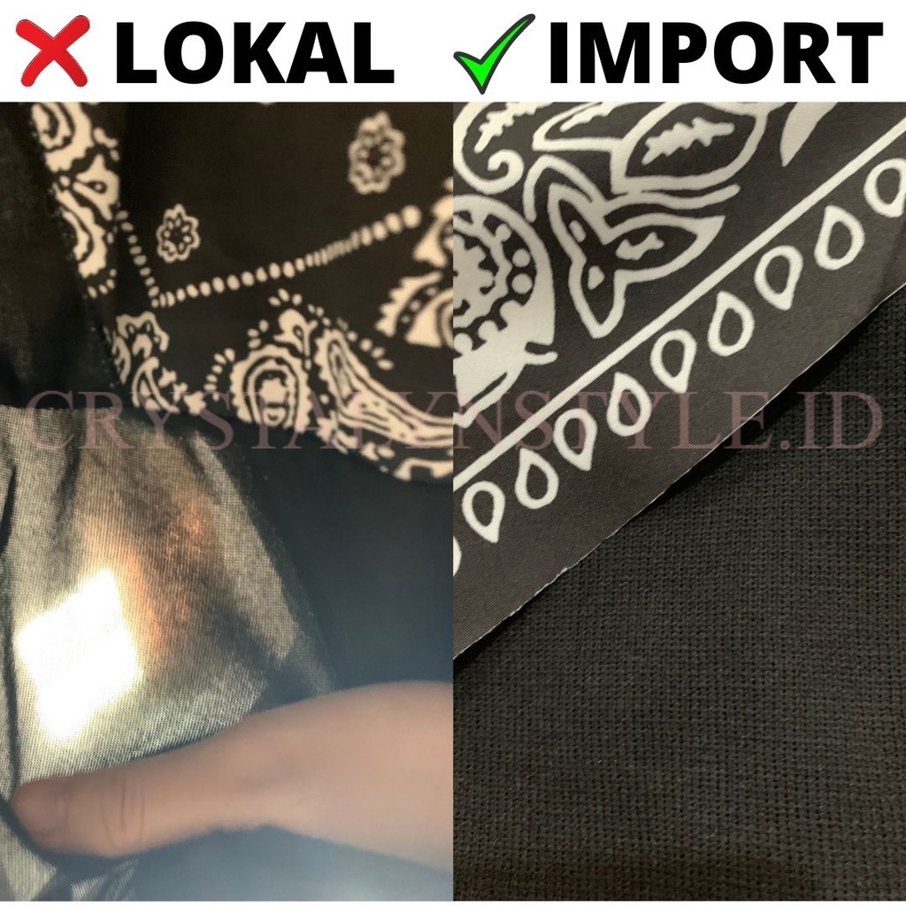 *IMPORT* Tank Top BKK / Crop Top Model Bandana Vintage / Retro-1