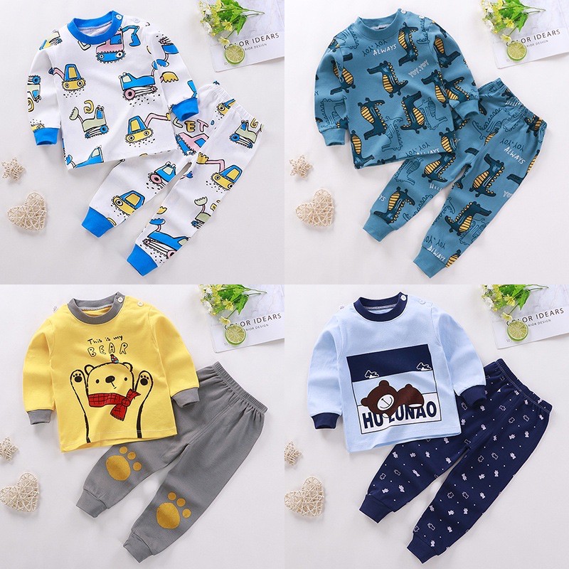 1234OS - NEW ARRIVAL !!! Baju Jumper Anak Piyama Pakaian Anak Baju Tidur Fashion Korea Celana Panjang Import