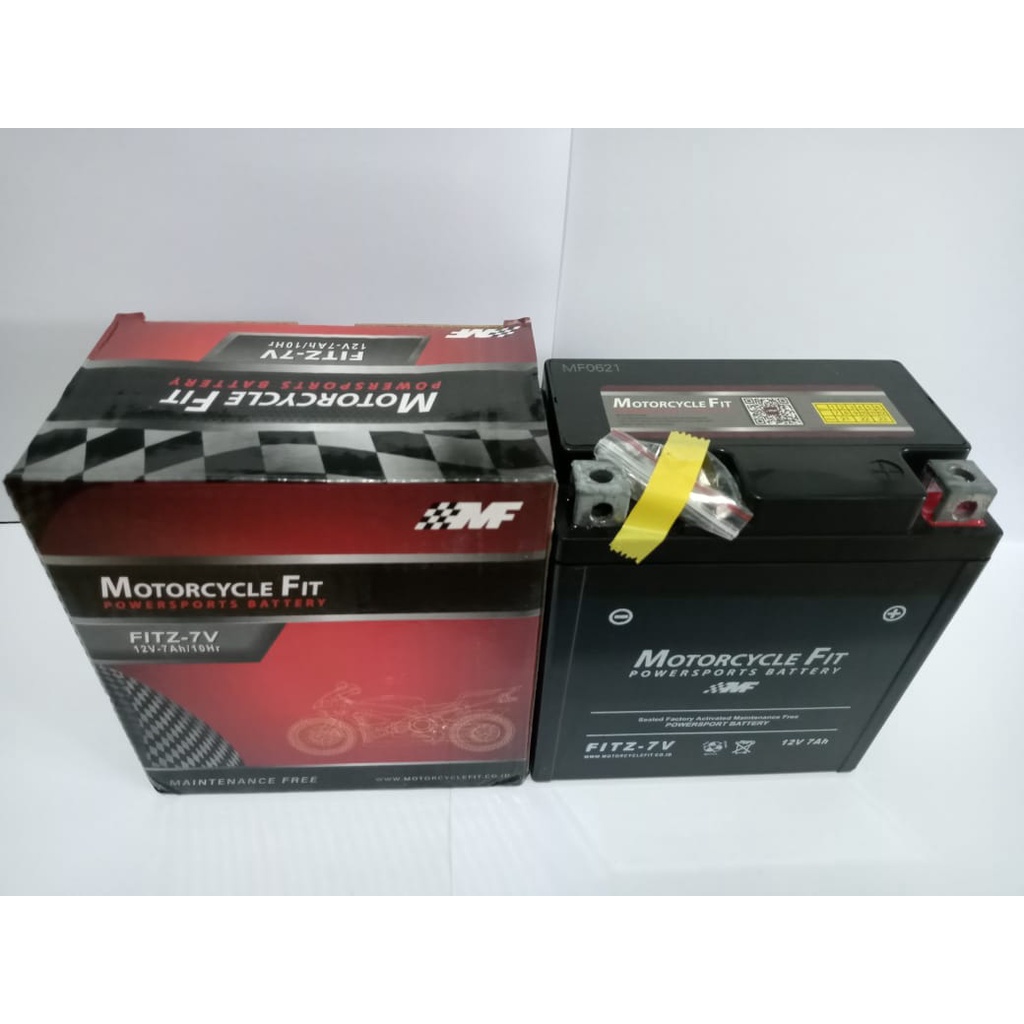 AKI MOTOR AEROX LEXI NMAX ACCU KERING MF FITZ 7V AKI 100% ORIGINAL