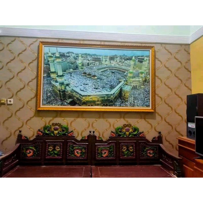 kaligrafi murah hiasan dinding super jumbo tidak menyala( non lampu)ukuran 2 meter x 1 meter