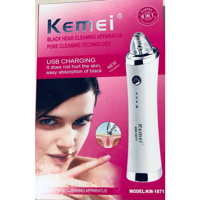kemei KM - 1871 7 in 1 alat penghilang komedo
