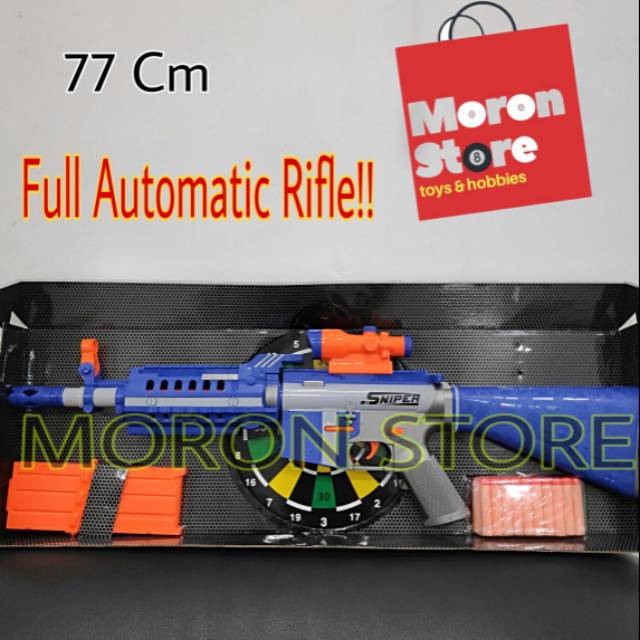 M16 Carbin Rifle Full Automatic Sniper Mode  Nerf Soft bullet blaster