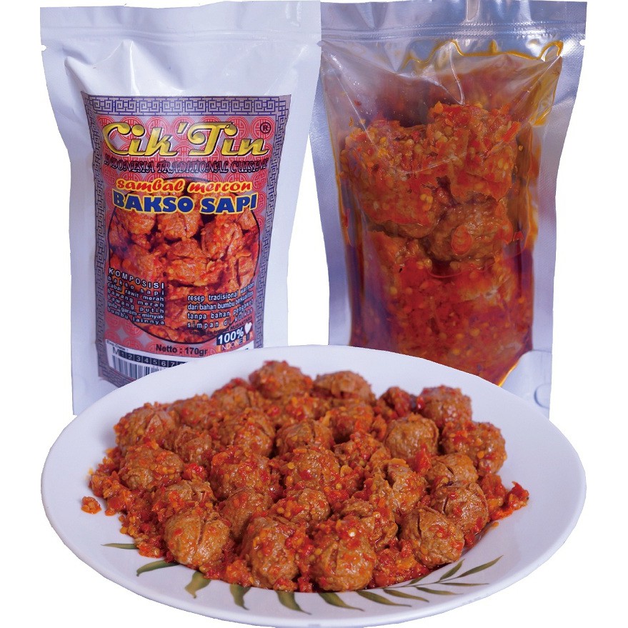 Bakso Sapi Sambal Mercon 170gr Shopee Indonesia