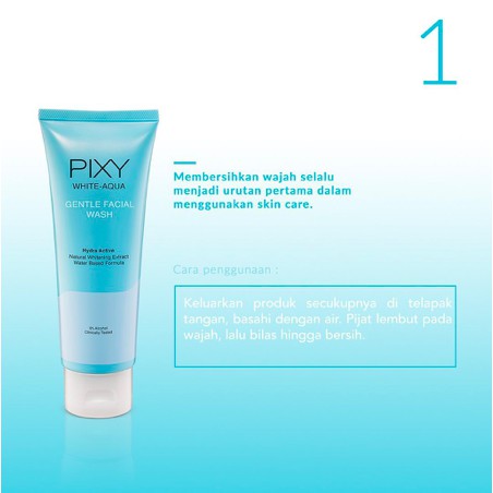 PIXY White Aqua Series | Day Cream Night Sleeping Mask Face Wash Serum Essence