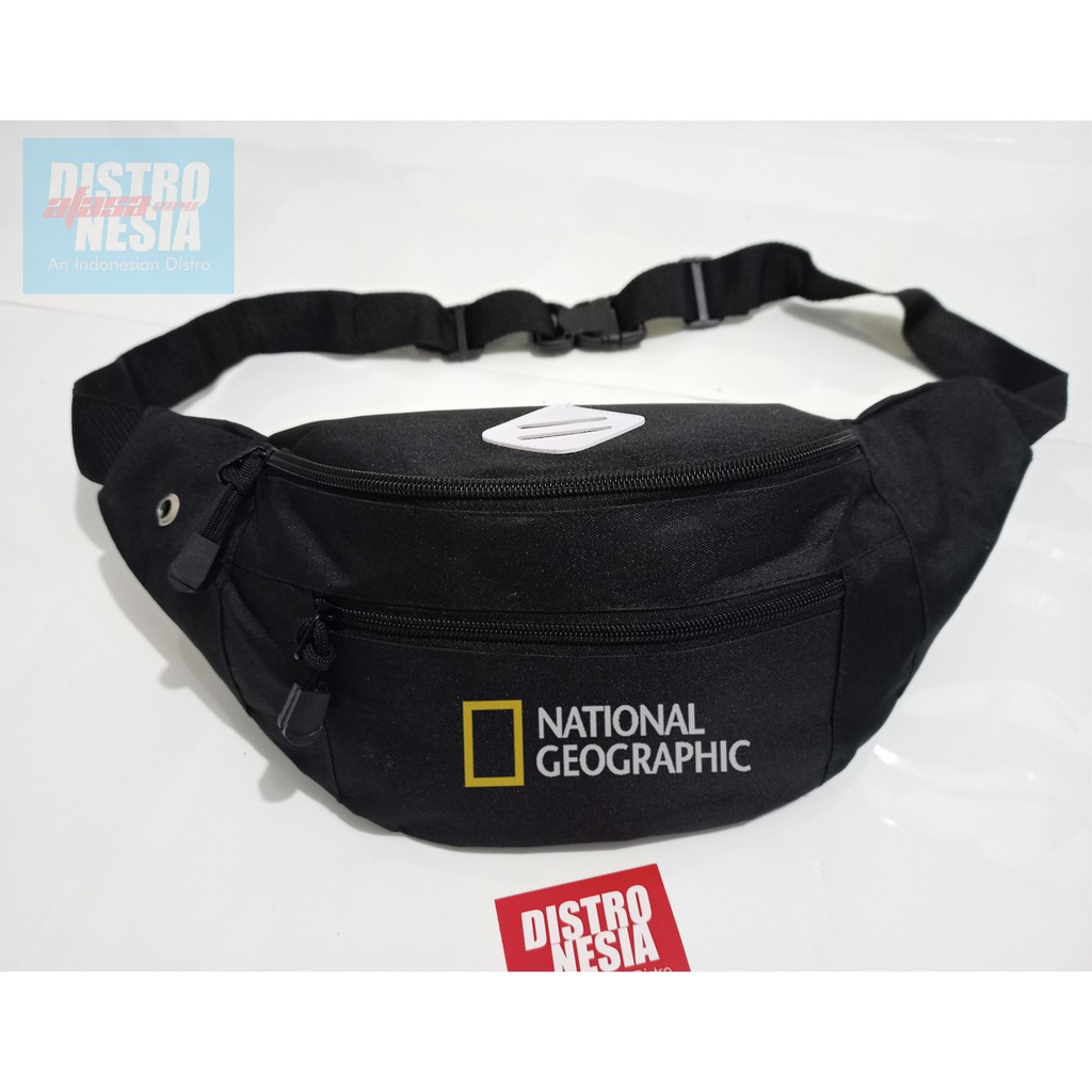 WaistBag National Geographic / Tas Selempang Natgeo pria keren simple / Waist Bag National Geografik