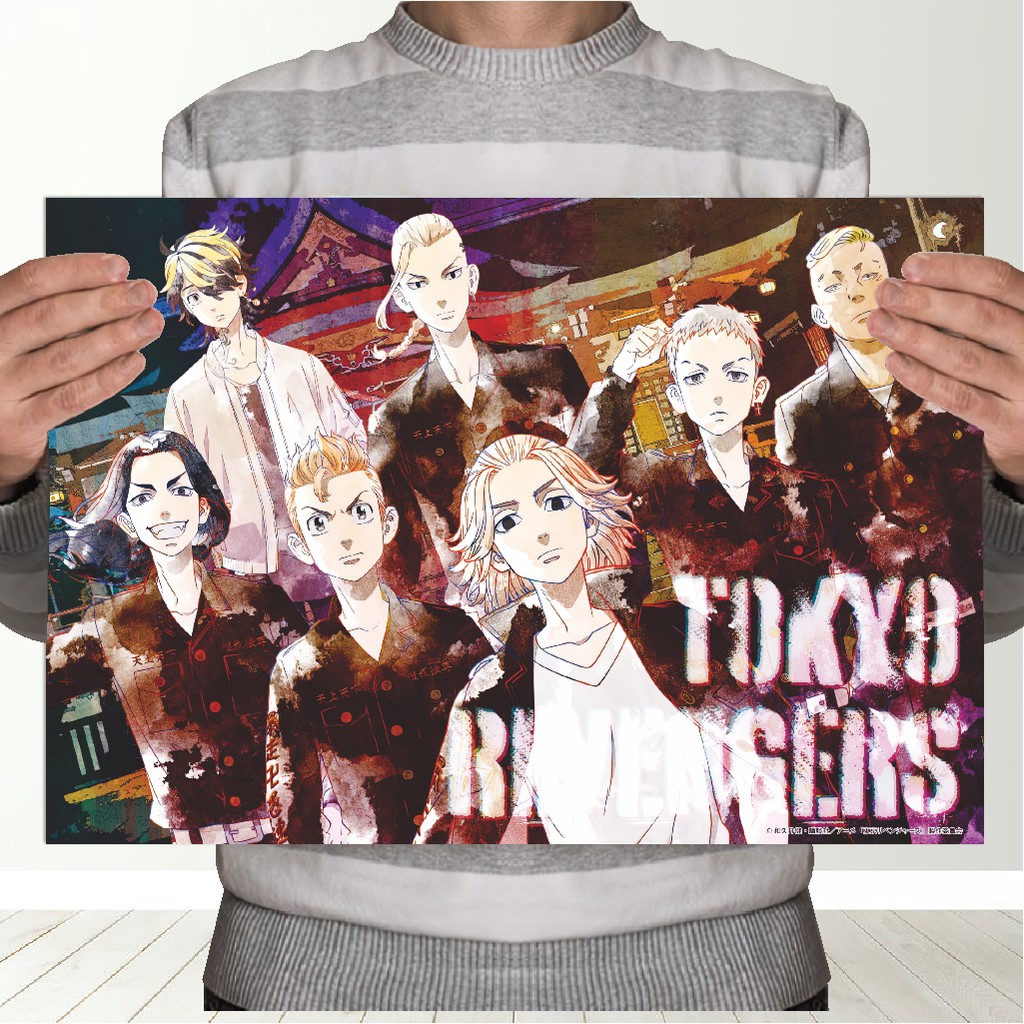 Poster Tokyo Revengers Anime - Size A3+ Takemichi Mikey Draken Baji Kazutora-3