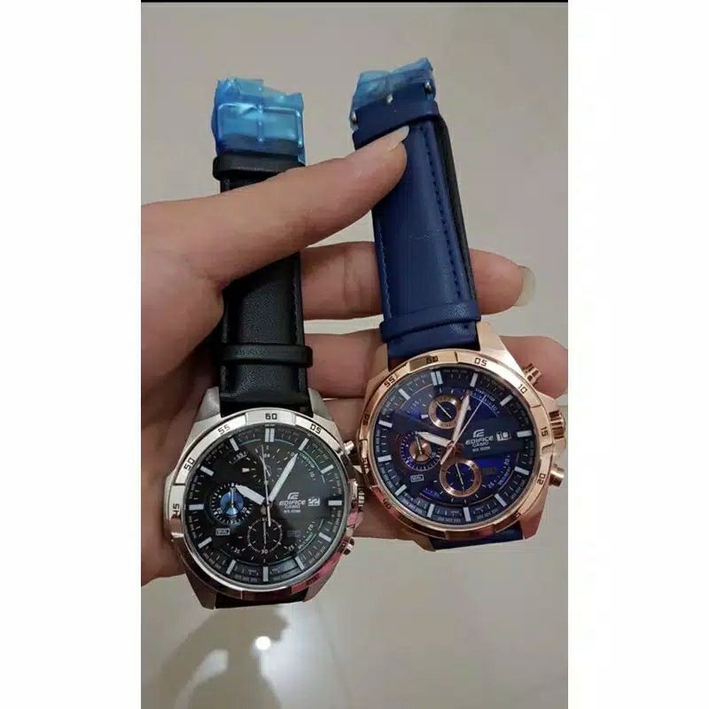 Casio Edifice EFR556 Leather / EFR-556 Tali Kulit