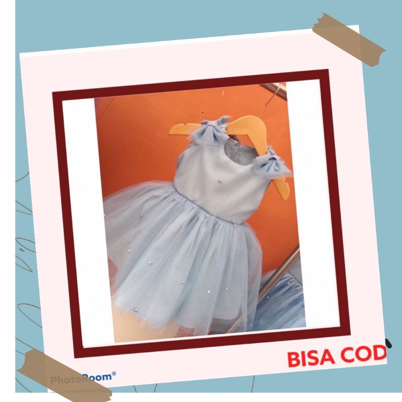 Gaun Pesta anak / Gaun ulang tahun anak / Baju pesta ulang tahun anak / Dress pesta anak Tile Mutiar