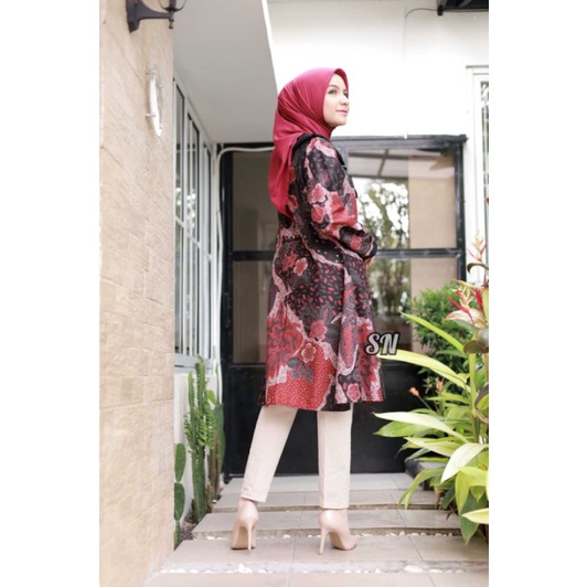 TUNIK BATIK WANITA DAENA KANCING DEPAN