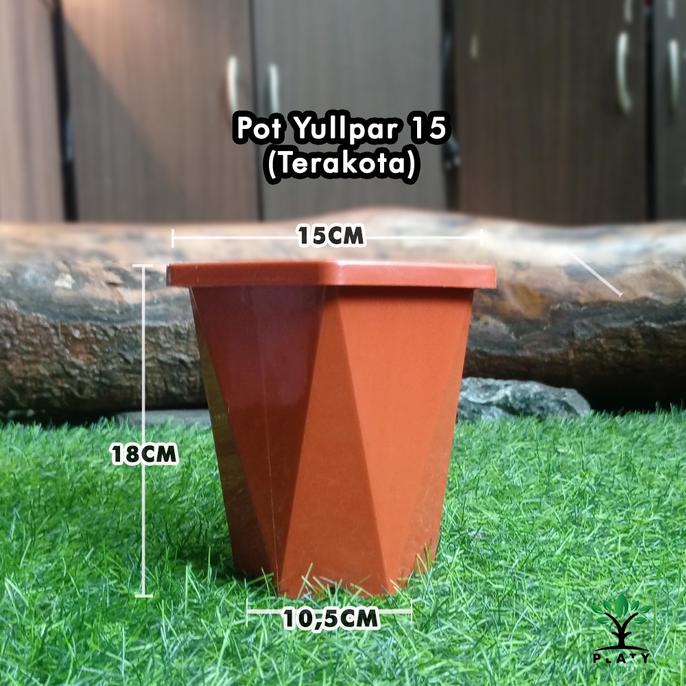 Pot Nordik 25 | Pot Tanaman Hias | Pot Tabung | Pot Putih Hitam Coklat | Merk Citra Jaya Plastik
