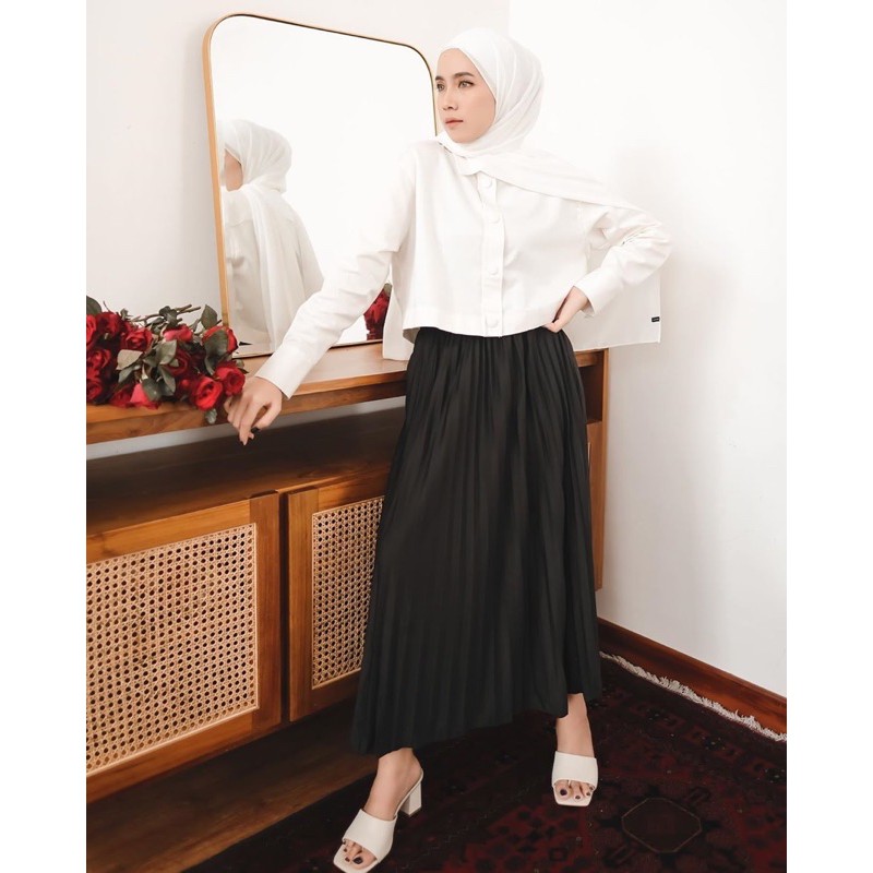 Rok plisket / rok wanita / rok panjang-4