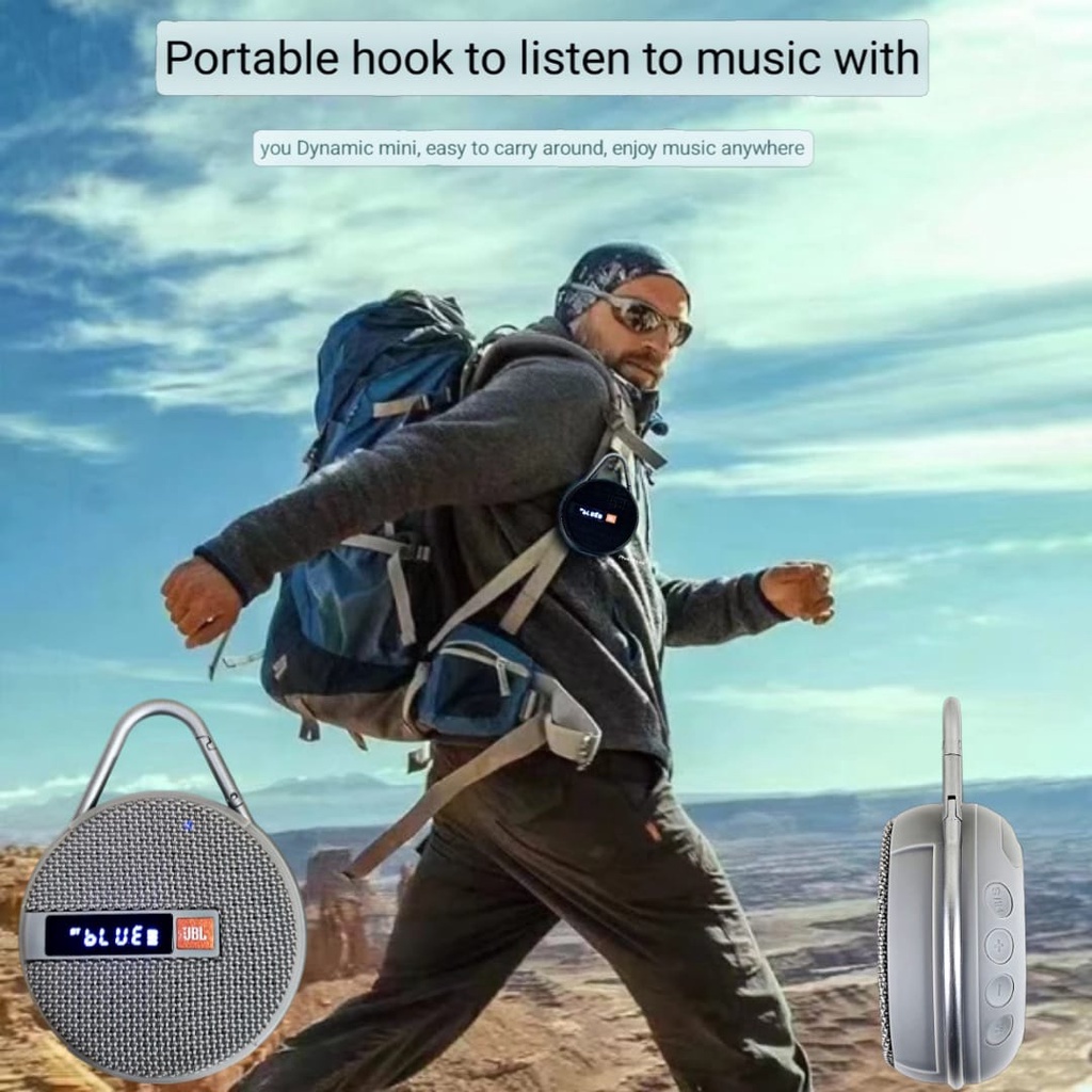 Speaker Bluetooth JBL WIND 2 Wireless Portable Stereo Speker Sepeda Bracket Super Bass