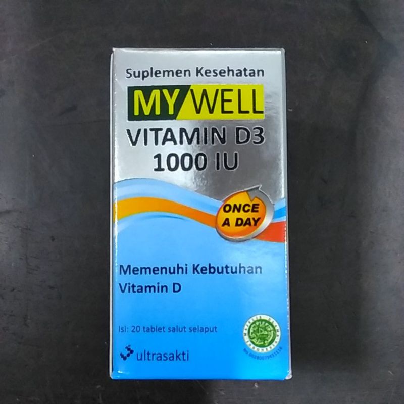 My Well Vitamin D3 1000 IU / Vitamin Tulang / Vitamin ibu hamil / Cholecalciferol