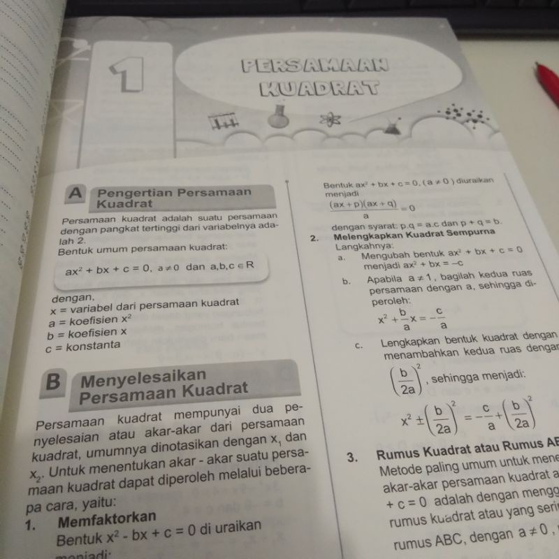 Buku Rangkuman SMA/MA : Seribu Pena Hots Bank (Matematika, Fisika, Kimia, Biologi)-3