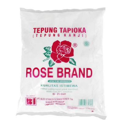 

ROSE BRAND TEPUNG TAPIOKA 250 GR HARGA SUDAH TERMASUK PACKING