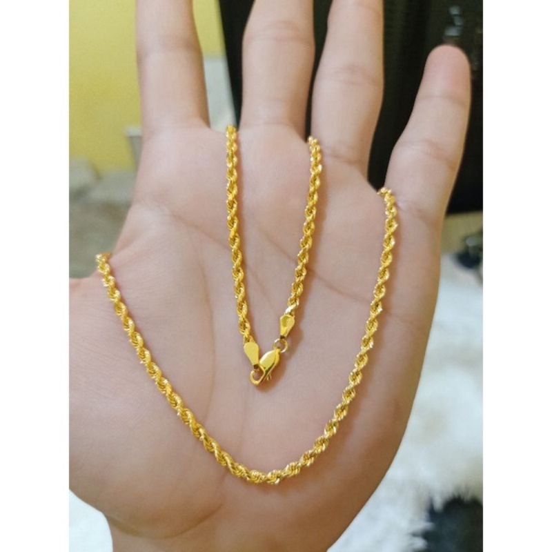 KALUNG TAMBANG DEWASA PERAK 925 LAPIS MAS