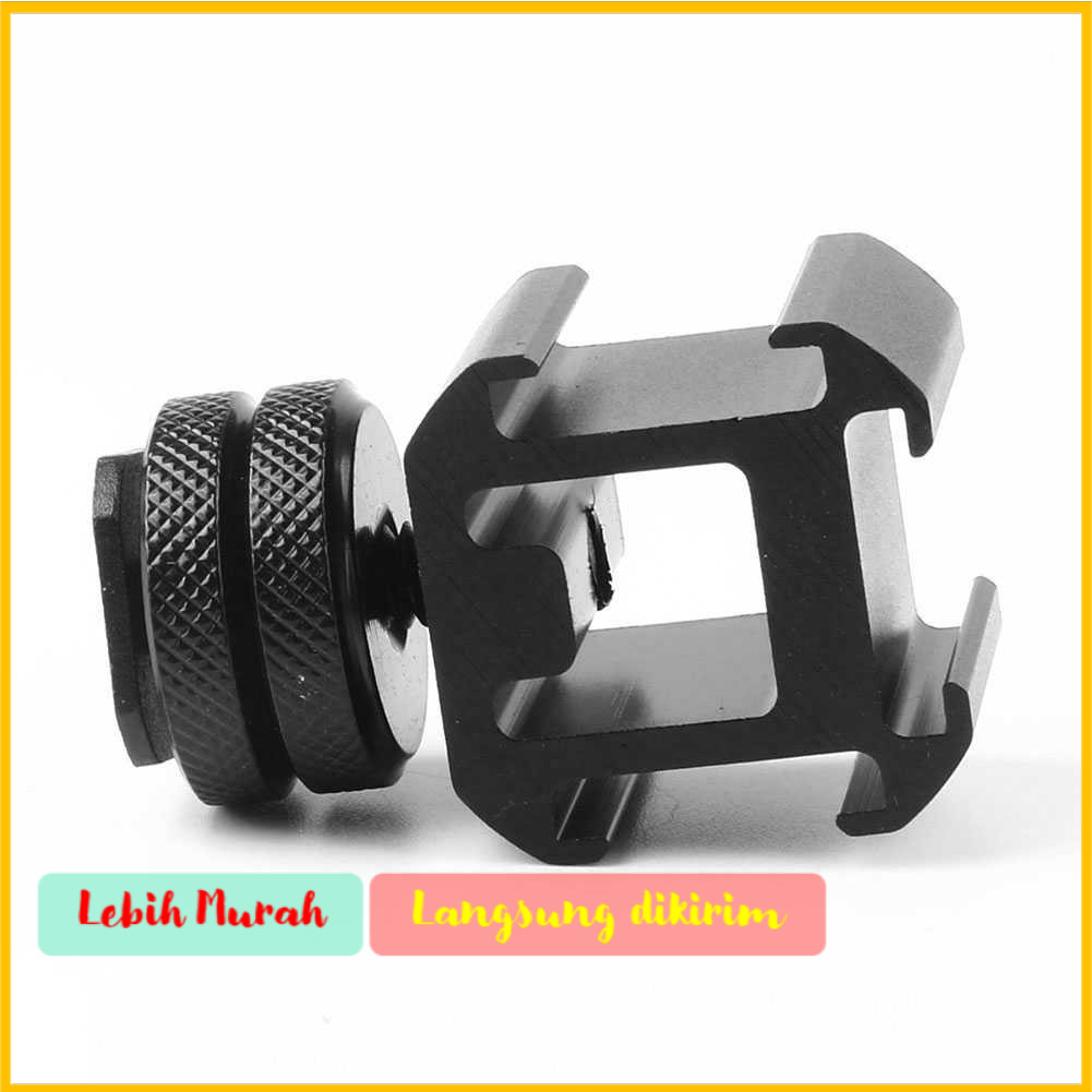 Lvoertuig Camera Mount Hot Shoe Three Head Extend Port - LV39
