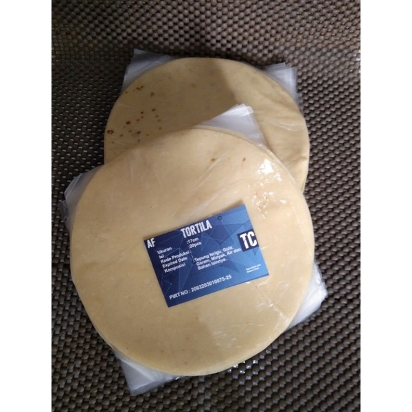 

Tortila Premium/Kulit Kebab 17 cm 1pack isi 20 lembar