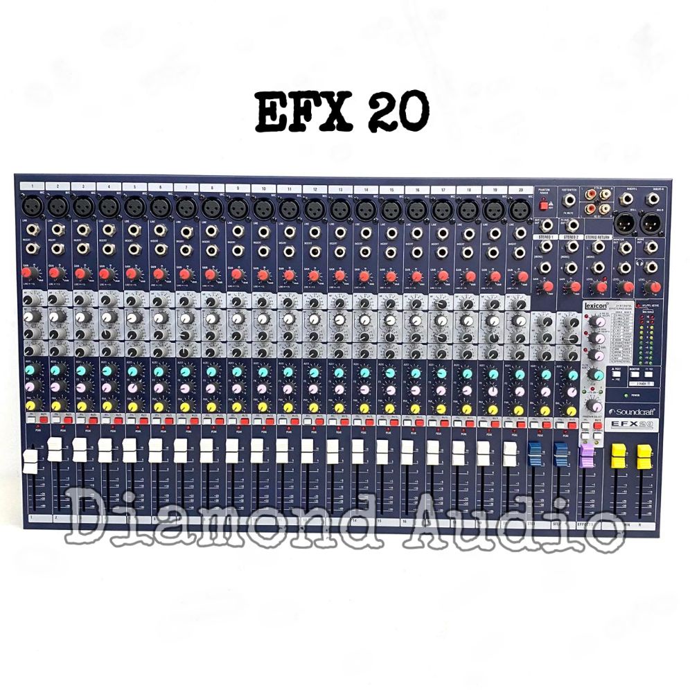 Mixer Audio Soundcraft Efx20 Lexicon Digital Mixing Efx 20 Channel ( Bayar Ditempat )