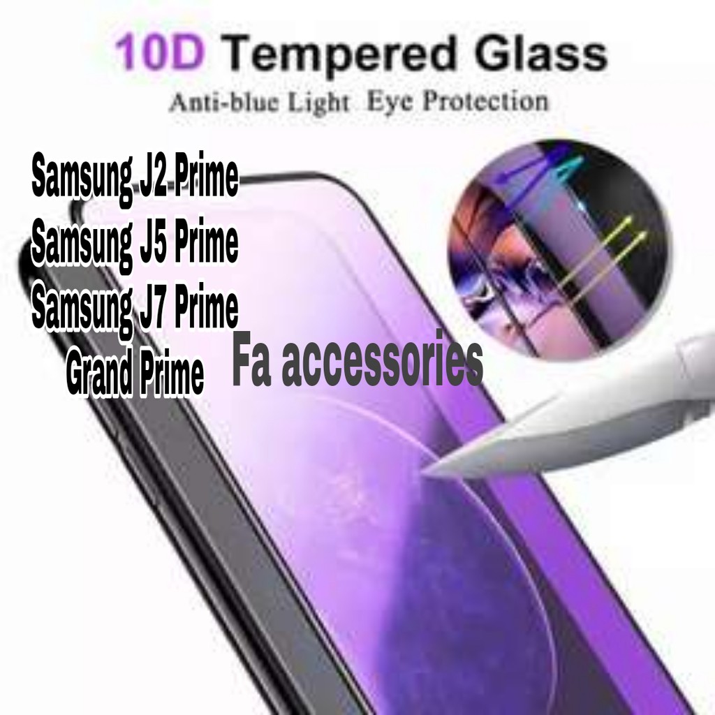 FA Tempered Glass Bluray Anti Blue Light Full 10D 99D j2 j5 j7 j2prime j5prime j7prime grand prime