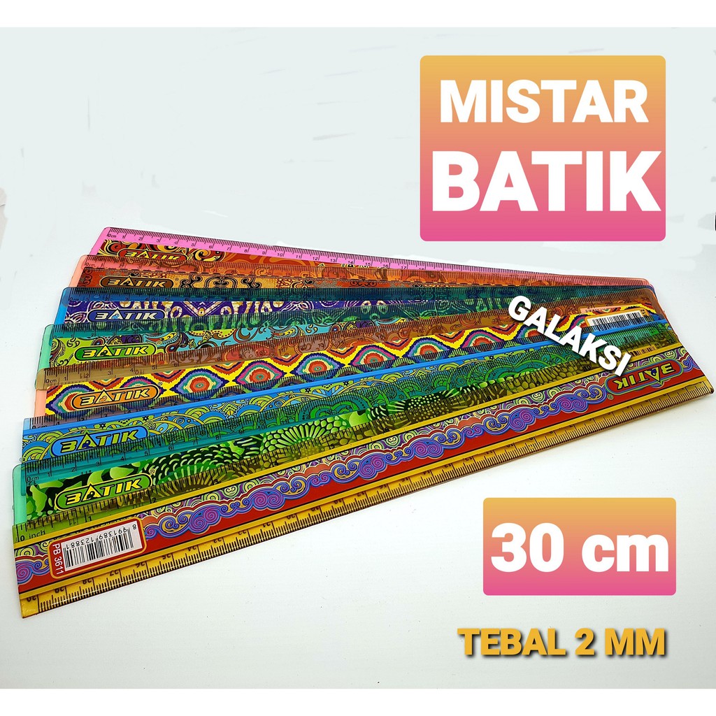 

MISTAR BATIK PLASTIK 30 CM