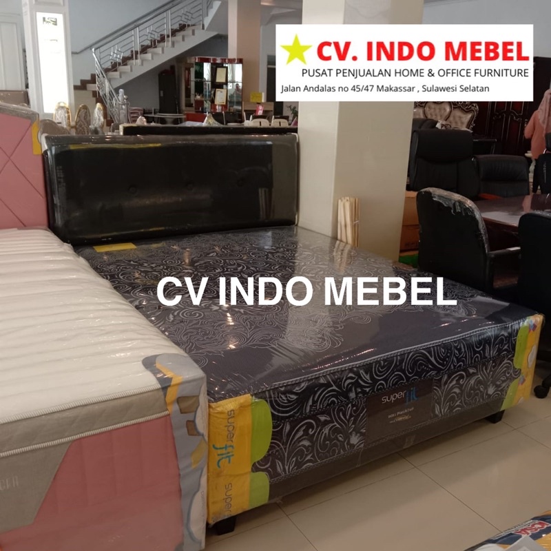 PROMO Springbed boxy Superfit COMFORTA Spring bed set sudah lengkap sandaran garansi pegas 10 tahun 