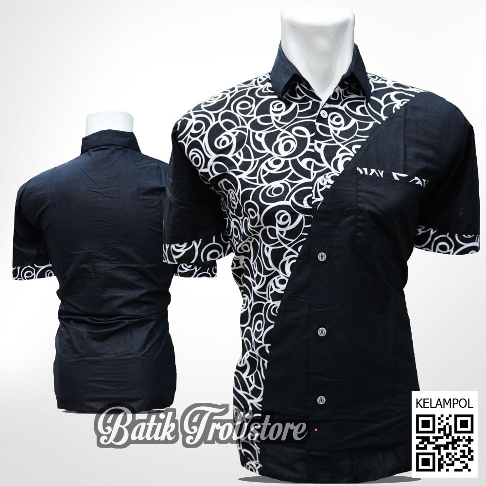 Termurah BATIK PRIA WARNA HITAM LENGAN PENDEK MOTIF HITAM Termurah BATIK PRIA WARNA HITAM LENGAN PENDEK MOTIF HITAM
