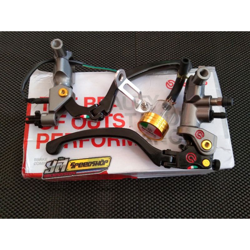 MASTER REM BREMBO IZUMI PLUS DUDUKAN SPION BISA UNTUK MOTOR BEAT SCOOPY VARIO RXKING NINJA SSTRIA FU
