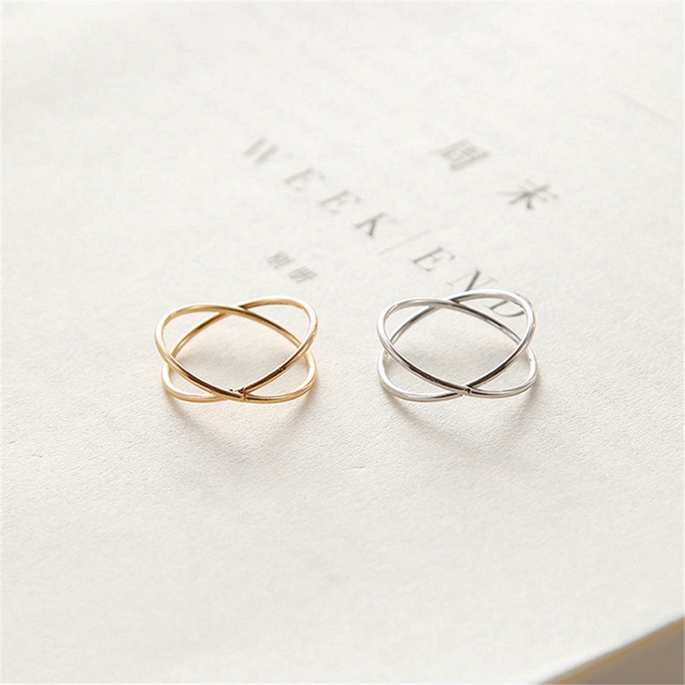 【COD Tangding】X Cross Stereoscopic Hollowed-up Ring with Joint Forefinger Tail Ring