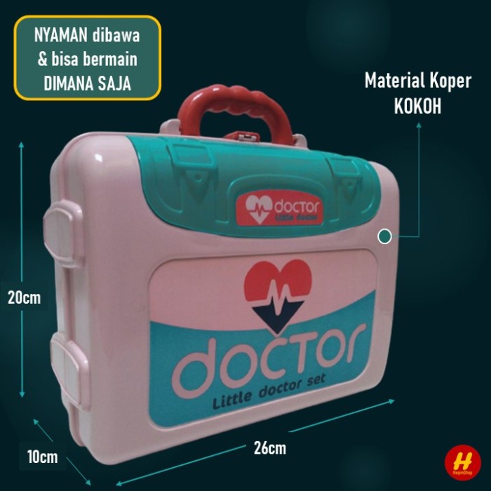 dokter-mainan- mainan anak perempuan dokter dokteran set lengkap koper murah 3in1 k40 -mainan-