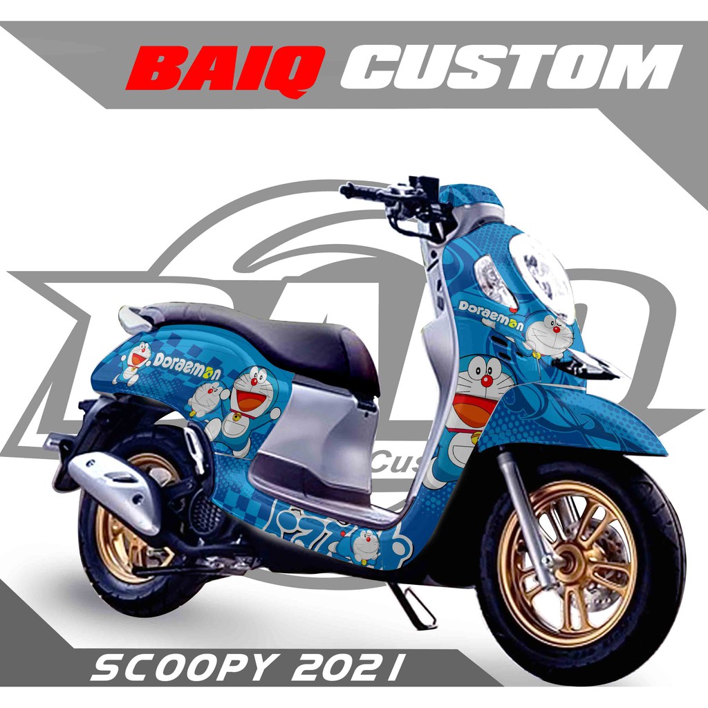 Decal scoopy Decal Scoopy full body Full Blok Decal Scopy Dekal New Fi Baru 2020 2021 PRESTIGE PUTIH