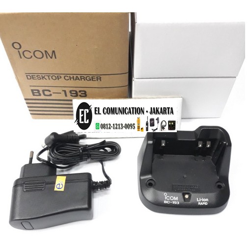 CHARGER ORIGINAL HT ICOM V80 U80L ICOM BC 193 ORI LITHIUM ICOM BC-193