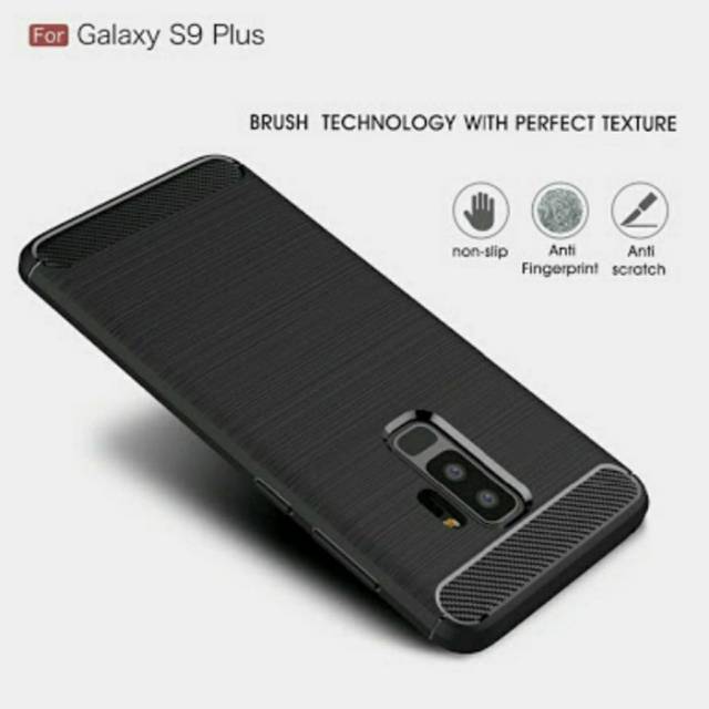 softcase silicon carbon fiber samsung S9 PLUS case casing cover