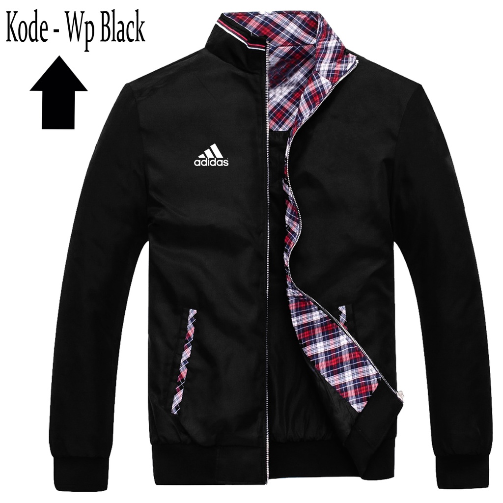 Terbaru Jaket Kombinasi ADIDAS Logo / Jaket Waterproof Anti Angin / Jaket Tebal Original, Bisa Reque