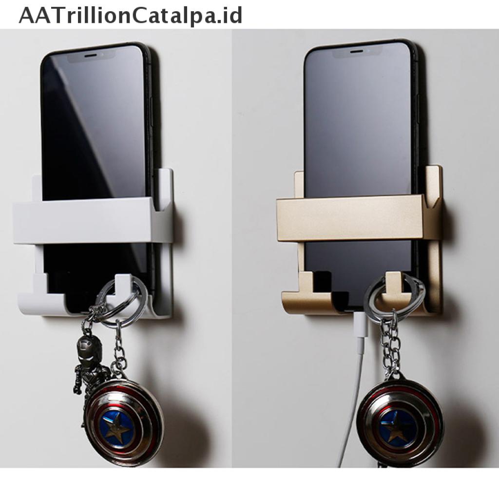 (AATrillionCatalpa) Braket Stand Holder Smartphone Mount Dinding Untuk Hotel