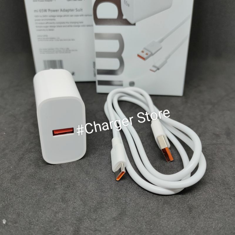 Charger Xiaomi 65W Fast Charging Type C Adapter Suit ORIGINAL