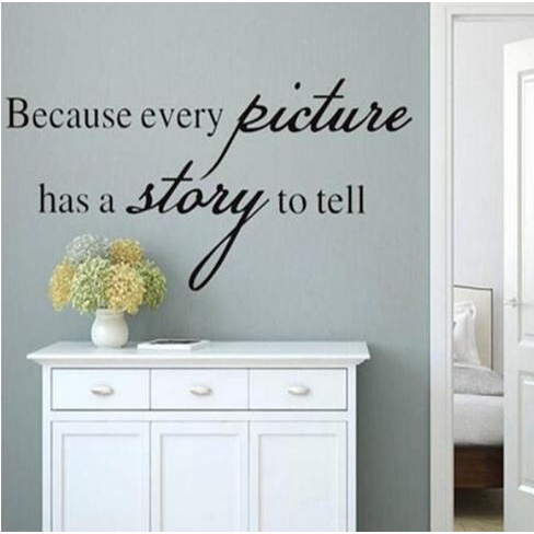 Wall Decal - Stiker Dinding &quot;EVERY PICTURE HAS A STORY...&quot;