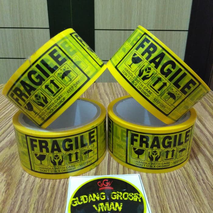  Lakban  Fragile Lakban  Anti Pecah Stiker Fragile Stiker 