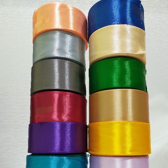 Jual Pita satin 4cm / Pita 1,5 inch pita besar pita kado pita sovenir