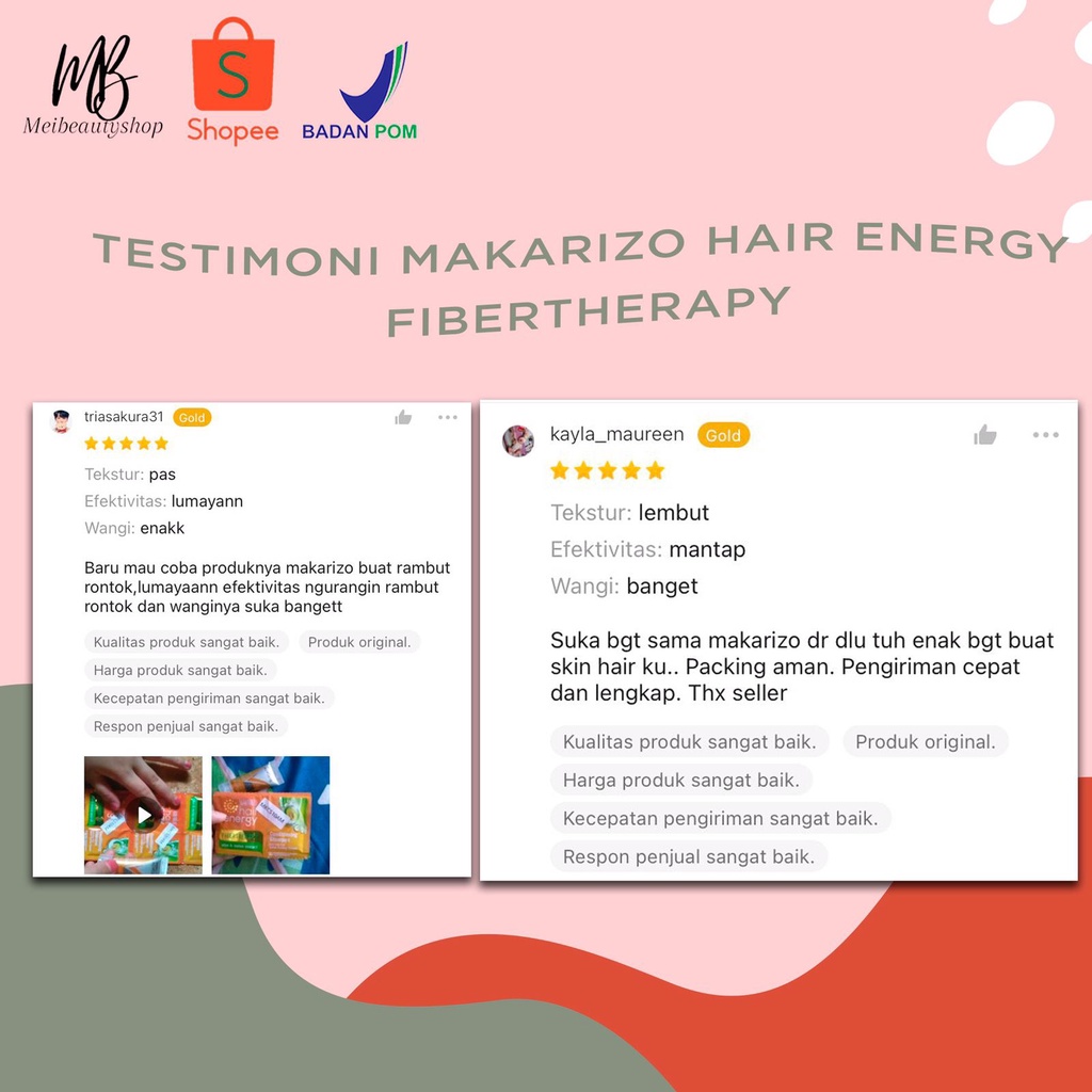 MAKARIZO Hair Energy Shampoo Sachet 10mL (2x5mL)