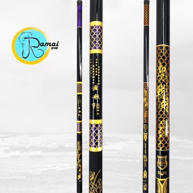 Tegek Joran Pancing Kagawa Batik Carbon 360 Hard Action