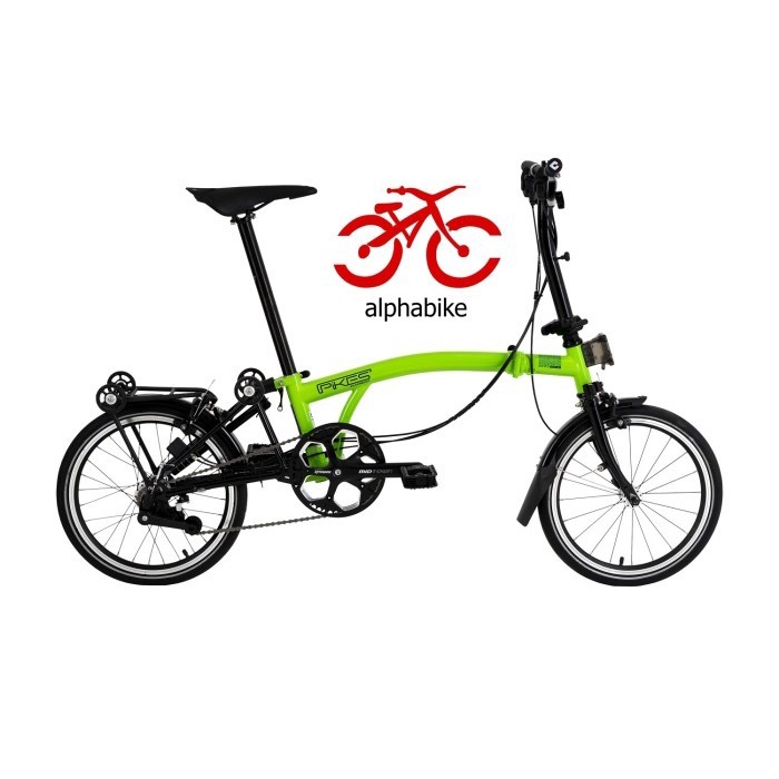 SEPEDA LIPAT 16 ELEMENT PIKES GEN 2 NEON LIME GREEN FOLDING BIKE