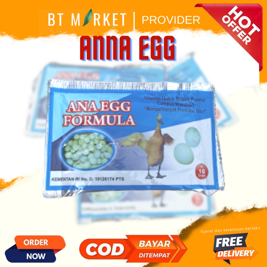 ANA EGG FORMULA 10gr Eka Farma - Meningkatkan Produksi Telur Bebek-Itik-Angsa