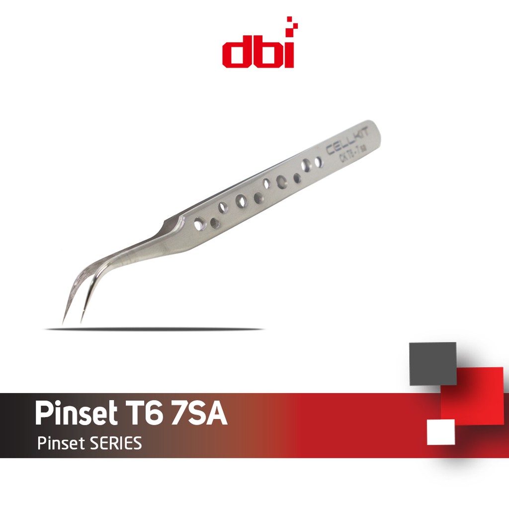 Pinset Bengkok Stainless Steel CELLKIT T6 7SA